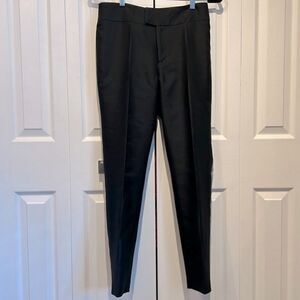 Ross Mayer Black Wool/Silk Blend Cigarette‎ Style Lined Pants Size 2 Nwt